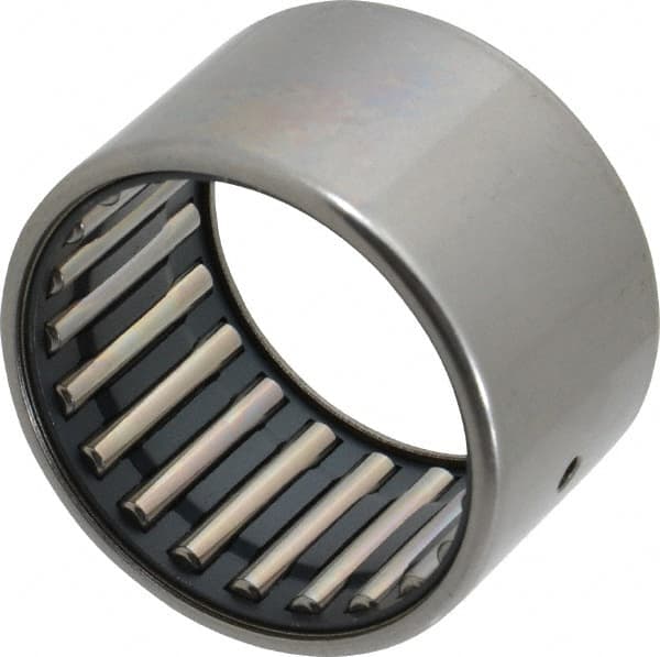 IKO - 1-5/8" Bore Diam, 11,400 Lb. Dynamic Capacity, 1-5/8 x 2 x 1-1/4", Caged, Open End, Shell Needle Roller Bearing - 2" Outside Diam, 1-1/4" Wide - Makers Industrial Supply