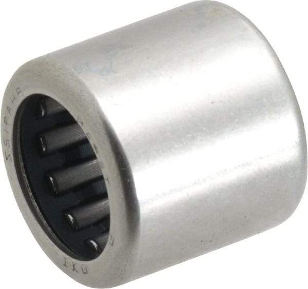 IKO - 9/16" Bore Diam, 3,250 Lb. Dynamic Capacity, 9/16 x 13/16 x 3/4", Caged, Shell Needle Roller Bearing - Heavy Section, 13/16" Outside Diam, 3/4" Wide - Makers Industrial Supply