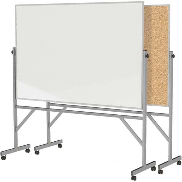 Ghent - Whiteboards & Magnetic Dry Erase Boards Type: Reversible Dry Erase/Corkboard Height (Inch): 78-1/8 - Makers Industrial Supply