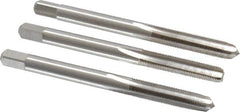 Interstate - M5x0.50 Metric Fine, 4 Flute, Bottoming, Plug & Taper, Bright Finish, High Speed Steel Tap Set - Right Hand Cut, 2-3/8" OAL, 7/8" Thread Length - Makers Industrial Supply