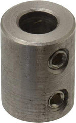 Climax Metal Products - 3/8" Inside x 3/4" Outside Diam, Stainless Steel Set Screw Rigid Coupling - 1" Long - Makers Industrial Supply