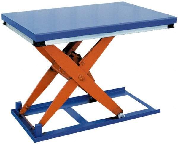 Vestil - 1,500 Lb Capacity Electric Scissor Lift Table - 7" Lift Height, 48" Platform Length x 24" Platform Width - Makers Industrial Supply