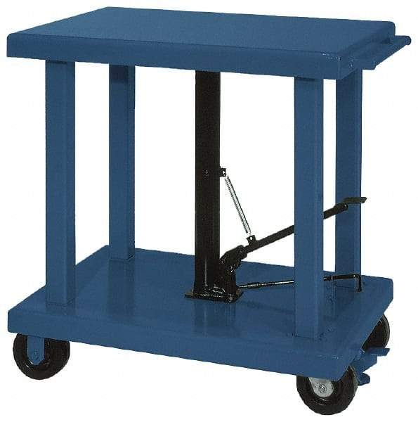 Wesco Industrial Products - 4,000 Lb Capacity Post Lift Table - 37" Lift Height, 36" Platform Length x 24" Platform Width - Makers Industrial Supply