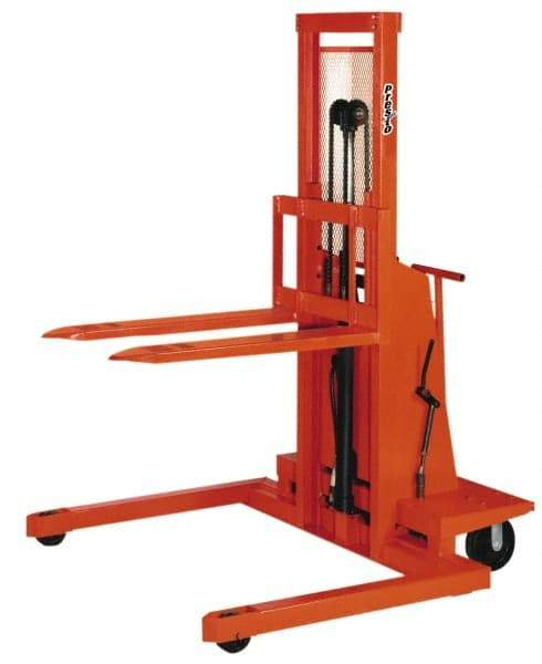 Presto Lifts - 2,000 Lb Capacity, 48" Lift Height, Battery Operated Work Positioner - 2" Lowered Height, 24" Load Center, 42" Fork Length, 48" Overall Width - Makers Industrial Supply