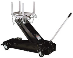 Omega Lift Equipment - 3,000 Lb Capacity Transmission Jack - 7-7/8 to 37-1/4" High, 26" Chassis Width x 46-3/4" Chassis Length - Makers Industrial Supply