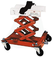 Value Collection - 450 Lb Capacity Mechanical Transmission Scissor Jack - 7-1/4 to 22-1/2" High, 16-1/2" Chassis Width x 16" Chassis Length - Makers Industrial Supply