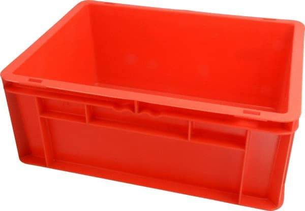 SSI Schaefer - 0.55 Cu Ft, 55 Lb Load Capacity Red Polypropylene Tote Container - Stacking, 15.8" Long x 11.9" Wide x 6.7" High - Makers Industrial Supply