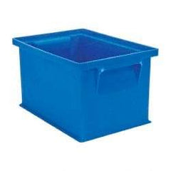 SSI Schaefer - 0.09 Cu Ft, 17 Lb Load Capacity Blue Polyethylene & Conductive PP Tote Container - Stacking, 8.3" Long x 6" Wide x 4.8" High - Makers Industrial Supply