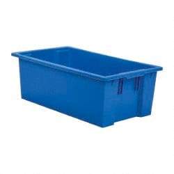 SSI Schaefer - 1.94 Cu Ft, 44 Lb Load Capacity Blue Polypropylene Tote Container - Stacking, Nesting, 28.4" Long x 16.6" Wide x 9.9" High - Makers Industrial Supply