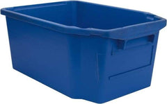 SSI Schaefer - 1.59 Cu Ft, 44 Lb Load Capacity Blue Polypropylene Tote Container - Stacking, Nesting, 23.7" Long x 15.8" Wide x 9.9" High - Makers Industrial Supply