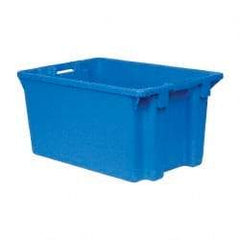 SSI Schaefer - 2.01 Cu Ft, 44 Lb Load Capacity Blue Polypropylene Tote Container - Stacking, Nesting, 23.6" Long x 15.7" Wide x 11.9" High - Makers Industrial Supply