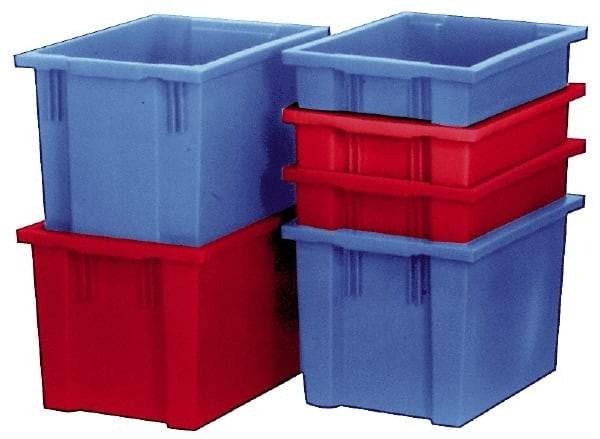 SSI Schaefer - 2.19 Cu Ft, 66 Lb Load Capacity Red Polypropylene Tote Container - Stacking, Nesting, 23.7" Long x 15.8" Wide x 13.8" High - Makers Industrial Supply