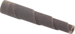 Merit Abrasives - 2" Long x 3/8" Diam, Aluminum Oxide, Full Taper Cartridge Roll - 120 Grit, 1/8" Pilot Hole Diam, Fine Grade - Makers Industrial Supply