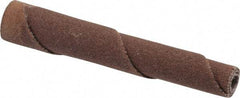 Merit Abrasives - 1/4" Max Roll Diam x 2" OAL, 180 Grit Straight Cartridge Roll - 1/8" Pilot Hole Diam, Very Fine Grade - Makers Industrial Supply