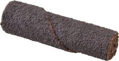 Superior Abrasives - 1/2" Max Roll Diam x 2" OAL, 50 Grit Aluminum Oxide Straight Cartridge Roll - 1/8" Pilot Hole Diam, Coarse Grade, X Weighted Cloth Backing - Makers Industrial Supply