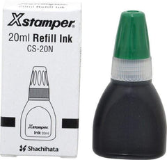 Value Collection - Rubber Stamp Accessories Type: Refill Ink Color: Green - Makers Industrial Supply