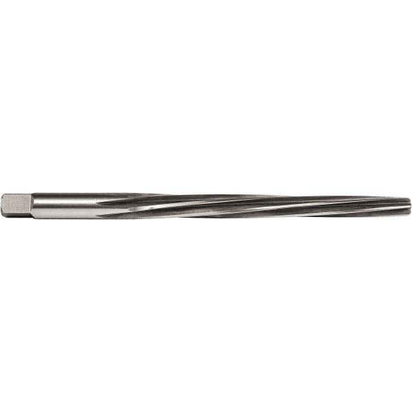 Union Butterfield - #6 Pin, 0.354" Diam, 0.2773" Small End, 23/64" Diam Straight Shank, 3-11/16" Flute, Taper Pin Reamer - Makers Industrial Supply