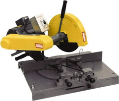 Kalamazoo - 10" Blade Diam, 5/8" Arbor Hole, Miter Chop & Cutoff Saw - 3,450 RPM, 3 hp, 110/220 & 220/440 Volts, 1 or 3 Phase - Makers Industrial Supply