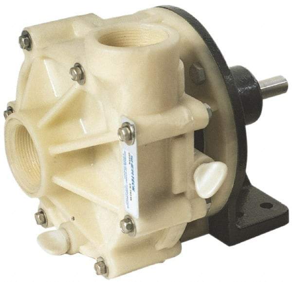 Pentair - 2 HP, Corrosion Resistant Pump - 1-1/2 Inlet Size, 1-1/2 Outlet Size, Polypropylene - Makers Industrial Supply