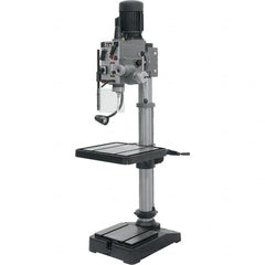 Jet - 20" Swing, Geared Head Drill Press - 12 Speed, 2 hp, Three Phase - Makers Industrial Supply