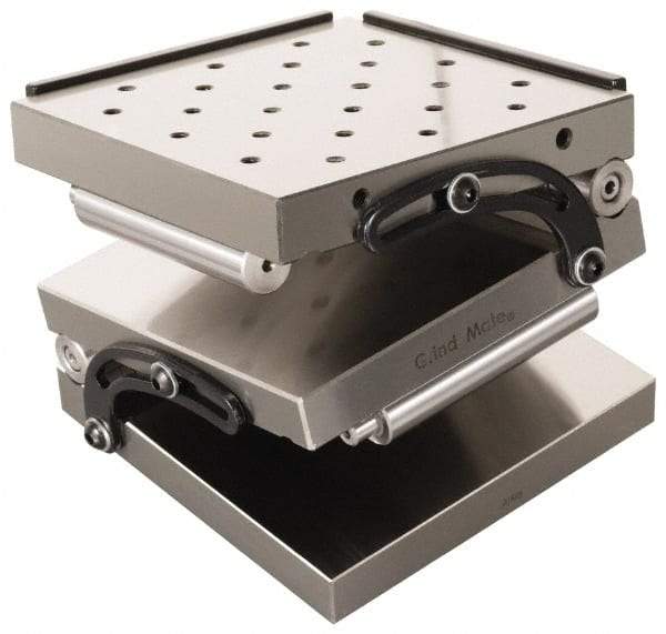 Interstate - 6" Long x 6" Wide x 3-1/4" High, Compound Precision Sine Plate - Square to within 0.0002" - Makers Industrial Supply