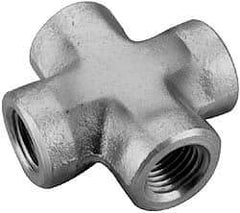 Parker - 1 Female Thread, Zinc Plated Steel Industrial Pipe Female Cross - FNPTF, 1,800 psi - Makers Industrial Supply