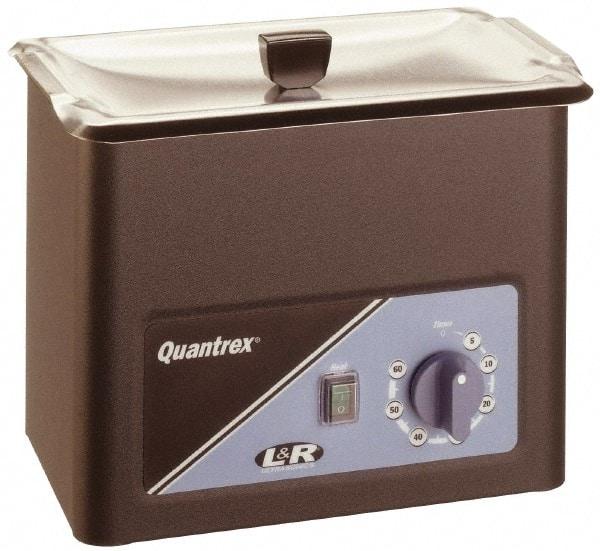 L&R Ultrasonic - Bench Top Solvent-Based Ultrasonic Cleaner - 0.85 Gal Max Operating Capacity, Stainless Steel Tank, 209.55mm High x 260.35mm Long x 165.1mm Wide, 117 Input Volts - Makers Industrial Supply