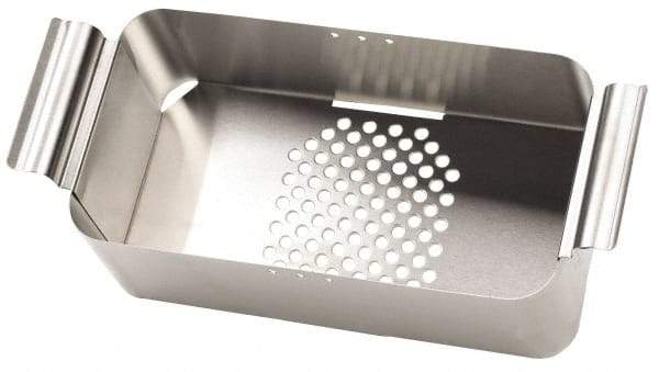 L&R Ultrasonic - Stainless Steel Parts Washer Basket - 6" High x 9" Wide x 393.7mm Long, Use with Ultrasonic Cleaners - Makers Industrial Supply