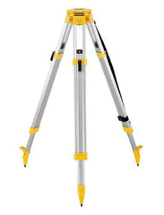 DeWALT - 42 Inch (Closed), 68 (Open) Inch Long, Construction Level Tripod - Black, Yellow, Use With Laser Levels - Makers Industrial Supply