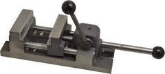 Heinrich - 3" Jaw Opening Capacity x 1-1/4" Throat Depth, Horizontal Drill Press Vise - 3" Wide Jaw, Stationary Base, Standard Speed - Makers Industrial Supply