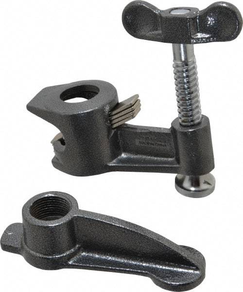 Gibraltar - 3/4" Pipe, 2-1/2" Throat Depth, 2-1/2" Clamp Face, Deep Throat Pipe Clamp - Makers Industrial Supply