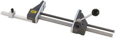 Heinrich - 12-3/4" Jaw Opening Capacity x 3" Throat Depth, Horizontal Drill Press Vise - 5-21/32" Wide Jaw, Stationary Base, Standard Speed, 27-3/8" OAL x 1-3/4" Overall Height - Makers Industrial Supply