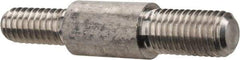 Schaefer Brush - 1-1/2" Long, 12-24 Male, Aluminum Adapter - 1/4" Diam, 1/4-28 Male, For Use with Steel Rods - Makers Industrial Supply