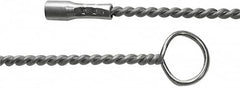 Schaefer Brush - 72" Long, 1/4" NPSM Female, Galvanized Steel Brush Handle Extension - 0.32" Diam, For Use with Tube Brushes & Scrapers - Makers Industrial Supply