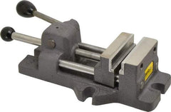 Heinrich - 3" Jaw Opening Capacity x 1-1/4" Throat Depth, Horizontal Drill Press Vise - 3" Wide x 3" High Jaw, Stationary Base, Standard Speed - Makers Industrial Supply