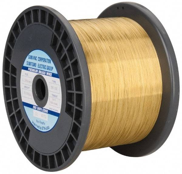 Global EDM - Brass Hard Grade Electrical Discharge Machining (EDM) Wire - 99 Lbs. Max Tensile Strength - Makers Industrial Supply