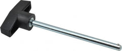 Value Collection - 1/4" Diam, 4" Usable Length, T Handle, Quick Release Pin - 4-3/4" OAL, Grade C1010/C1022 Steel, Zinc-Plated Finish - Makers Industrial Supply