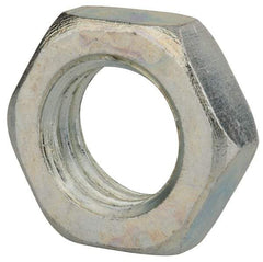 Value Collection - M18x2.50 Steel Right Hand Hex Jam Nut - 27mm Across Flats, 9mm High, Zinc-Plated Finish - Makers Industrial Supply