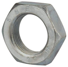 Value Collection - M22x2.50 Steel Right Hand Hex Jam Nut - 32mm Across Flats, 11mm High, Zinc-Plated Finish - Makers Industrial Supply