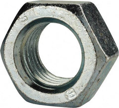 Value Collection - M27x3.00 Steel Right Hand Hex Nut - 41mm Across Flats, 22mm High, Zinc-Plated Finish - Makers Industrial Supply