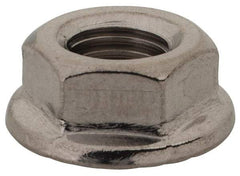 Value Collection - 5/16-24, 0.68" Flange Diam, Serrated Flange Nut - Grade 18-8 Stainless Steel, Uncoated Finish, 0.283" Flange Height - Makers Industrial Supply