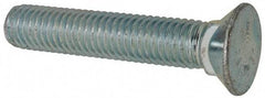 Value Collection - 1/2-13 UNC, 2-3/4" OAL, Steel Plow Bolt - Zinc-Plated Finish, Grade 5 - Makers Industrial Supply