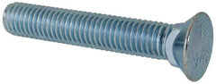 Value Collection - 1/2-13 UNC, 3" OAL, Steel Plow Bolt - Zinc-Plated Finish, Grade 5 - Makers Industrial Supply