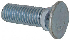 Value Collection - 5/8-11 UNC, 2" OAL, Steel Plow Bolt - Zinc-Plated Finish, Grade 5 - Makers Industrial Supply