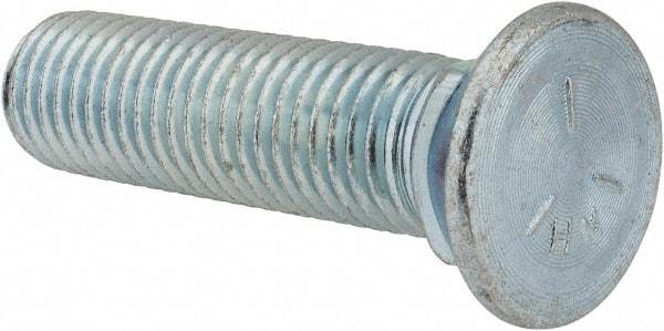 Value Collection - 3/4-10 UNC, 3" OAL, Steel Plow Bolt - Zinc-Plated Finish, Grade 5 - Makers Industrial Supply