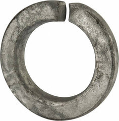 Value Collection - 1-3/8", 1.379" ID, 0.344" Thick Split Lock Washer - Grade 2 Steel, Hot Dipped Galvanized Finish, 1.379" Min ID, 1.408" Max ID, 2.219" Max OD - Makers Industrial Supply