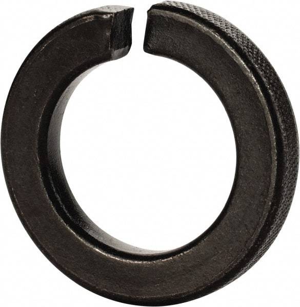 Value Collection - 1-3/8", 1.379" ID, 0.344" Thick Split Lock Washer - Grade 2 Steel, Uncoated, 1.379" Min ID, 1.408" Max ID, 2.219" Max OD - Makers Industrial Supply