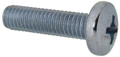 Value Collection - 3/8-16 UNC, 1-1/2" Length Under Head Phillips Drive Machine Screw - Pan Head, Grade 2 Steel, Zinc-Plated Finish, Without Washer - Makers Industrial Supply