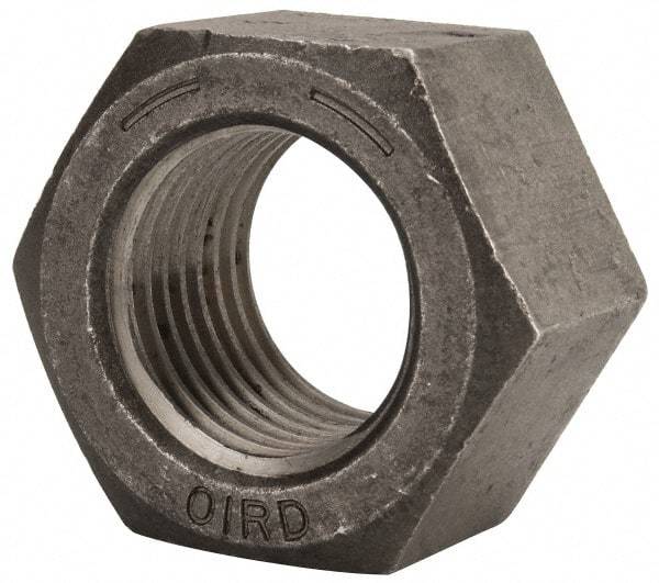 Value Collection - 2-1/4 - 4-1/2 UNC Steel Right Hand Hex Nut - 3-3/8" Across Flats, 1-15/16" High, Uncoated - Makers Industrial Supply