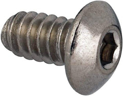 Value Collection - #6-32 UNC Hex Socket Drive, Button Screw - Grade 316 Stainless Steel, Uncoated, 1/4" Length Under Head - Makers Industrial Supply